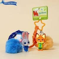 ราคา Zootopia 2 Rabbit Police Officer Judy พวงกุญแจ Hairy Ball ประณีต Fox Nick แพคเกจจี้ของที่ระลึกของขวัญ (48253905151)