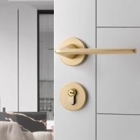 ราคา ลูกบิดประตูห้องนอน ชุดมือจับประตู ภายในบ้าน ห้องนอน ห้องน้ํา สําหรับประตูไม้ กอนล็อคประตู ลูกบิดประตู (25414971339)