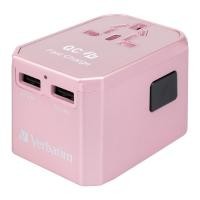 ราคา Verbatim 4 Ports QC/PD Travel Adapter - Rose Gold 66199 (26615822647)