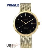 ราคา POMAR นาฬิการุ่น PM73552GG0401 หน้าดำ สำหรับผู้ชาย (8424777384)