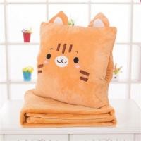 ราคา ผ้าห่มและหมอนแมวสีส้ม 3 ใน 1 (27940040737)