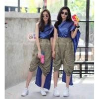 ราคา ชุดเซตแม่หญิงสไบ และเชตเสื้อท่านขุน โจงกระเบนลายไทย (1023347431)