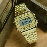 ราคา นาฬิกาข้อมือผู้หญิง CASIO รุ่น A168WG-9W นาฬิกาเรือนทอง สไตล์วินเทจสุดฮิต (9943535461)