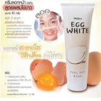 ราคา Mistine Egg Whit Peel Off Mask มาส์คลอกหน้าสูตรไข่ขาว (27489680745)