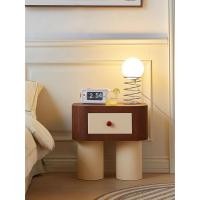 ราคา ❃✔▲st8_9weiiiNordicครีมสไตล์โต๊ะข้างเตียงห้องนอนเด็กสร้างสรรค์โต๊ะข้างเตียงอินเทอร์เน็ตมือสองคนดังตู้แคบขนาดเล็กน่ารักตู (20094219183)