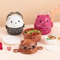 ราคา กล่องข้าว/ปิ่นโต หมี 1 ชั้น แถมเรซิ่น DIY 3 ชิ้น (29669427548)