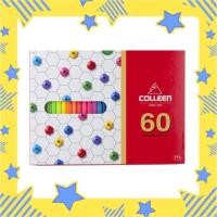 ราคา (ส่งเร็ว) ดินสอสีไม้ colleen คอลีน 60 สี แท่งยาว #775 (10049022411)