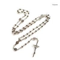 ราคา CH * สร้อยคอลูกประคําพร้อมพระเยซู Crucifix ลูกปัดคาทอลิกสวดมนต์ลูกปัด Christ สวดมนต์สร้อยคอโลหะแฟชั่น Jewe (44802034725)
