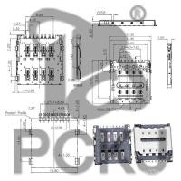 ราคา SD/MINI/MICRO/SIM/TF/NANO Card Slot Card Holder Flip Cover Pull-out Self-elastic Size Card Holder (45101045433)