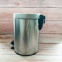 ราคา [ส่งเร็ว] เกรด B ถังขยะสแตนเลสสตีลถังขยะ ถังขยะสแตนเลส แบบเหยียบ ขนาด 5 ลิตร พร้อมส่ง (3453454478)