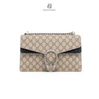 ราคา [ของแท้] GUCCI DIONYSUS MEDIUM BROWN BLACK GG MONOGRAM CANVAS SHW มีใบรับประกัน ตรวจสอบได้ทุกใบ ✅ (50750289034)