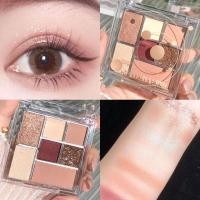 ราคา DAPPERGENT Makeup Palette, Shimmer Long Lasting Waterproof Eyeshadow, อเนกประสงค์ 7 สี Natural Brightening Effect Shiny Crystal Eyeshadow Contour Highlight (42717786139)