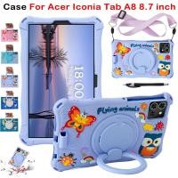 ราคา สําหรับ Acer Iconia Tab A8 8.7 นิ้วซิลิโคนอ่อนนุ่มคุณภาพสูงกันกระแทกฝาครอบ Acer Iconia Tab A8 8.7 แฟชั่นน่ารักการ์ตูน 360° เคสป้องกันแท็บเล็ตหมุนได้ (55500850462)