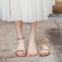 ราคา รองเท้าไปทะเลผู้หญิง รองเท้าไปทะเล รองเท้าแตะสายรัด ส้นเตี้ยสำหรับผู้หญิง ดีไซน์ใหม่ปี 2022 (48650088252)