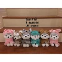 ราคา ตุ๊กตาหมาฮัสกี้ HUSKY ใส่ฮู้ด (2803535989)