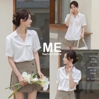 ราคา ปรับลดราคา เสื้อทำงานคอปกแขนสั้น - รุ่นฮิตขายดีคอปกม้วนหน้า (22368490319)