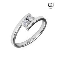 ราคา Zilvy - แหวนหญิงเพชรน้ำร้อย 0.10 กะรัต (GR1070) (8126105402)