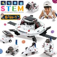 ราคา 6In 1 Solar Robot Kits Educational Toys STEM Technology Learning Block Spaceship Robotics Scientific Toy For Kids Childr (25202071955)