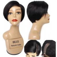 ราคา พร้อมส่งถึง1-3วัน!!!วิกผมแท้ เส้นผมจริง human hair100% ทรงซอยสั้น มีหนังแสกทอมือลูกไม้สวิส (10805212702)