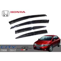 ราคา คิ้วกันสาดประตูรถยนต์ ชุด 4 ชิ้น สีดำเข้ม ฮอนด้าทรงมุเก้น ปี 2008 - 2012 CITY Honda mugen door visor (18463342244)