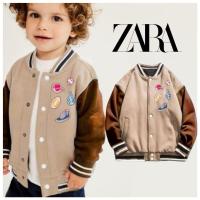 ราคา Zara Bomber Jacket สําหรับเด็กผู้ชาย 4-14 ปีสีน้ําตาล (43055754624)