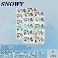 ราคา PACKAGE 20 PACK Snowy Pop Up Tissue (สูงสุด 300 ชั้น) / โต๊ะทานอาหาร กระดาษทิชชูเช็ดปาก / Snowy Pop Up 2 Ply (54253427244)