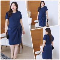 ราคา Bella-สีกรมท่า Plus size Fashion อก40 42 44 46 และ 48 เสื้อผ้าไซส์ใหญ่ ชุดเดรสแฟชั่นสาวอวบคนอ้วน ใส่ไปทำงาน (27816575767)