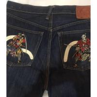 ราคา Evisu กางเกงยีนส์ขากระบอก เอว 32 มือสอง ของแท้ สุดเท่ห์ พร้อมส่ง!! (1961571456)