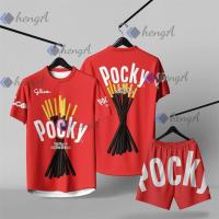 ราคา เสื้อกีฬา ลาย ป๊อกกี้ รสสตรอเบอร์รี่ Pocky 108 (56902716860)