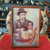 ราคา ภาพพร้อมกรอบไม้สักเก่า (27000210275)