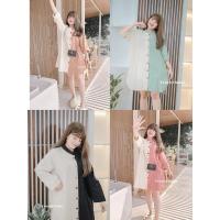 ราคา เดรสคอจีนทูโทน เนื้อผ้าฝ้าย (28731015935)