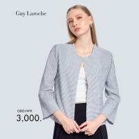 ราคา Guy Laroche แจ็คเก็ตผู้หญิง แขนยาว สีดำขาว GBDJWH (42913130819)