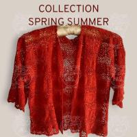 ราคา เสื้อคาร์ดิแกนถักโครเชต์ต่อดอก แฮนด์เมด (27978970213)