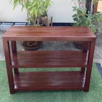 ราคา Sukthongเเพร่ ชั้นวางของ 3ชั้นไม้สัก 30x100สูง80 ซม. สีประดู่แดง (15967256632)