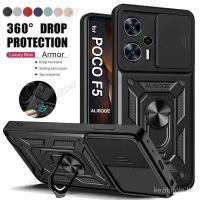 ราคา สําหรับ Xiaomi Poco F6 F5 Pro F6Pro F5Pro F4 GT F4GT F3 PocoF4 PocoF5 PocoF6 5G เกราะกันกระแทกปลอกรถแหวนแม่เหล็กฝาครอบ Push ดึงกล้องปกป้องเชลล์เคสโทรศัพท์ปลอก 9VEA (25545842628)