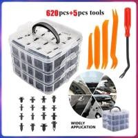 ราคา （ขายส่ง）หมุดพลาสติกรถยนต์ 750PCS หมุดกิ๊บล็อค หมุดกิ๊บล็อคกันชน หมุดพลาสติก กิ๊บล็อครถยนต์หมุดยึดพลาสติก (27673580187)