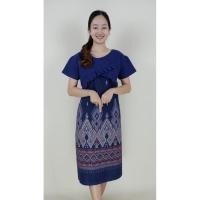 ราคา ลายขอ เดรชผ้าฝ้าย เดรชพื้นเมือง ผ้าไทย (10781161635)