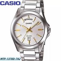 ราคา Casio นาฬิกาข้อมือ รุ่น MTP-1370D-1A1 / MTP-1370D-1A2 / MTP-1370D-7A2 นาฬิกาผู้ชาย สายสแตนเลส กันน้ำ (25219349462)