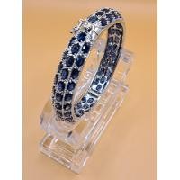 ราคา กำไลข้อมือพลอยไพลิน เป็นพลอยจากกาญจนบุรี ตัวเรือนเป็นเงินเเท้ฝังไพลิน เม็ดใหญ่ ทั้งเรือน เหมาะเเก่ท (27176334408)