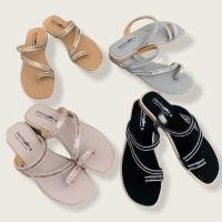 ราคา รองเท้าแตะหน้าเพชร หนังนิ่มมากๆ (3445011237)