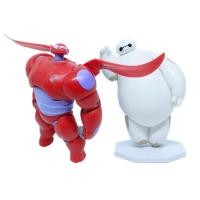 ราคา 2 ชิ้น/เซ็ต 8 ซม.Big Hero 6 อะนิเมะรูป Baymax Invincible God of War รูปแบบตกแต่งรถรุ่น Q PVC Action Figures ตุ๊กตาของเล่น (28471079272)