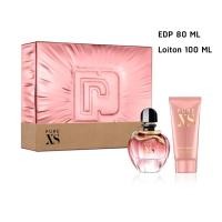 ราคา Set Paco Rabanne Pure XS For Her EDP 80 ml + Lotion 100 ml กล่องเหล็ก (17568864925)