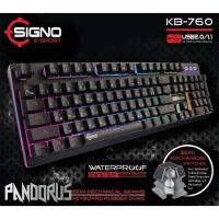 ราคา SIGNO คีย์บอร์ดสำหรับเกมE-Sport Semi Mechanical Gaming Keyboard Rubber Dome รุ่น PANDORUS KB-760IGNO คีย์บอร์ดสำหรับเกมE (2766580450)