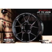 ราคา ล้อแม็ก ขอบ18 JP TC-005 18X8.5 6H139.7 ET+35 CB106.1 ล้อเบาFlow Forming สีดำราคาชุด4วง✅ แถมจุ๊บลมยางแท้ (40708673620)