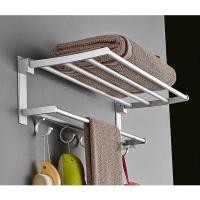 ราคา ราวตากผ้า พับได้ ไม่ต้องเจาะรู อลูมิเนียม (1458321649)