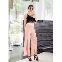 ราคา กางเกงผ่าหน้า ผ้าชีฟอง (1817636626)