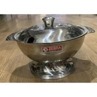 ราคา Zebra โถข้าวสแตนเลสตราหัวม้าลาย ขนาด 22 ซม. (2843901074)