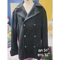 ราคา เสื้อโค้ทDieselสีดำ ด้านในฟ้าทะเล (24036664205)