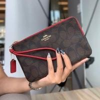 ราคา พร้อมส่ง COACH คล้องมือ 2 ซิป L (2693521841)