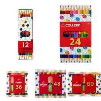 ราคา สีไม้ COLLEEN 2หัว (ด้ามเหลี่ยม) 12/24/36/48/60สี (22261760285)